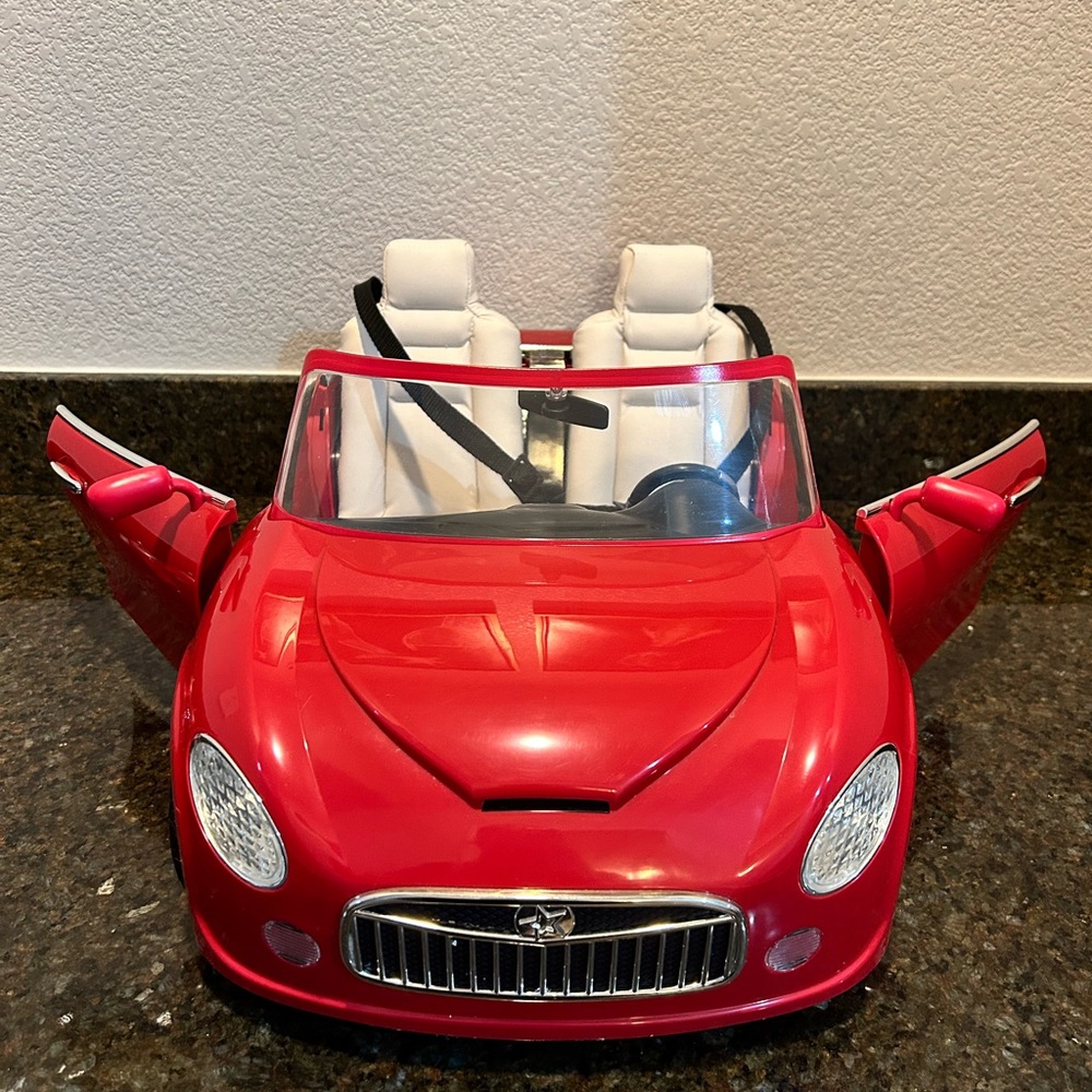 American Girl RC sports car in Red